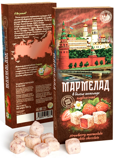  Сладарт Мармелад Клубничный в белом шоколаде, 150г   в Назарове